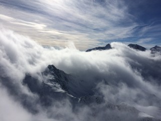 Cloudy view of the alps Cloudy view of the alps